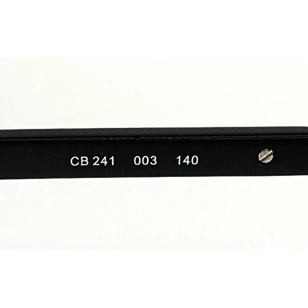 Claiborne Eyeglasses Frames CB241 003 Matte Black Rectangle Wire Rim 53-18-140